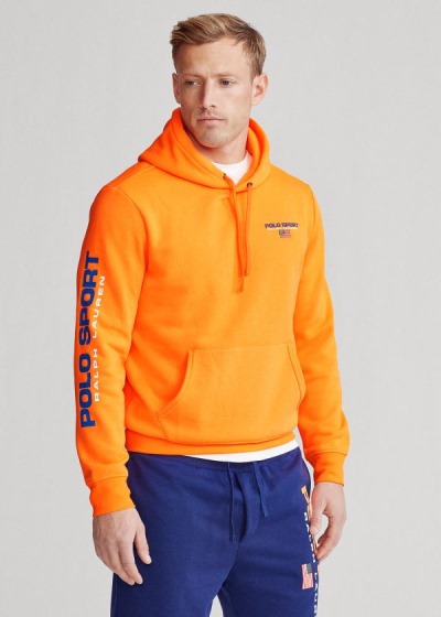 Sudaderas Con Capucha Polo Ralph Lauren Hombre Naranjas - Polo Sport Fleece - QSMWA9428